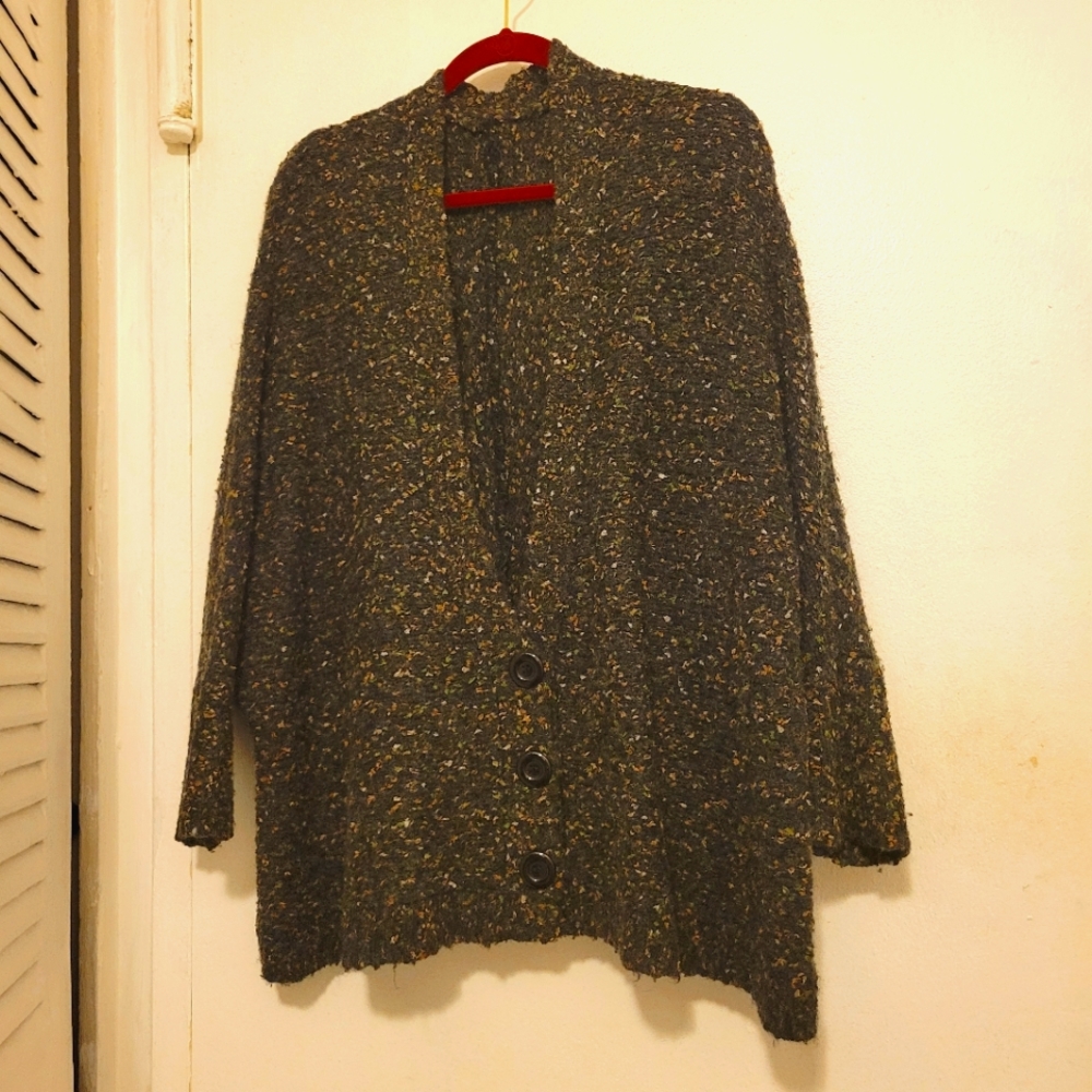 Marled Deep V oversized sweater cardigan